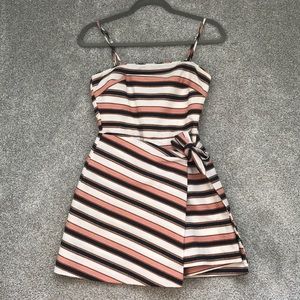 Adelyn Rae striped Romper with skort